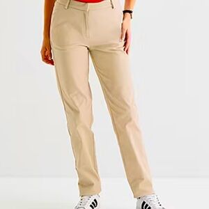 NWT Cotton  IZOD-Juniors Womens Straight Flat Front Pant size 7